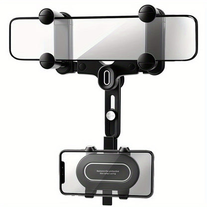 Car Phone Mount - Rotatable & Retractable, Waterproof ABS, Universal Fit for All Vehicles