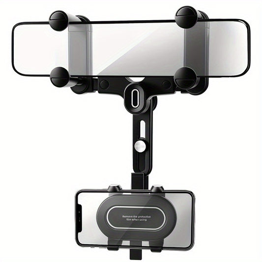 Car Phone Mount - Rotatable & Retractable, Waterproof ABS, Universal Fit for All Vehicles