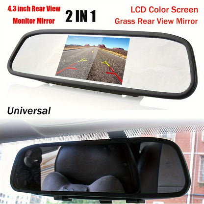 Wireless Backup Camera Kit with 4.3" Monitor – Easy Plug and Play Installation, Super Night Vision for Safe Reversing and Parking