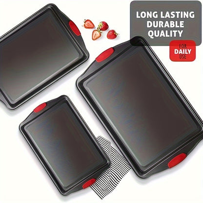 Premium Carbon Steel Baking Sheet Set – Non-Stick Cookie Sheet & Grilling Tray, Oven Accessories for Baking and Cooking (1pc/1 set)