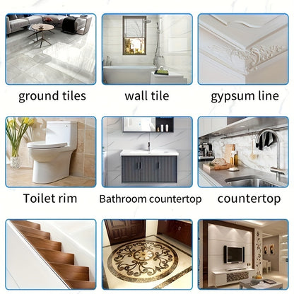 High-Quality Plastic Steel Putty Joint - Suitable for Basin Frame, Shower Room, Sink Edge, Toilet, Bathtub, Floor and Wall Tiles, Waterproof for Household Use
