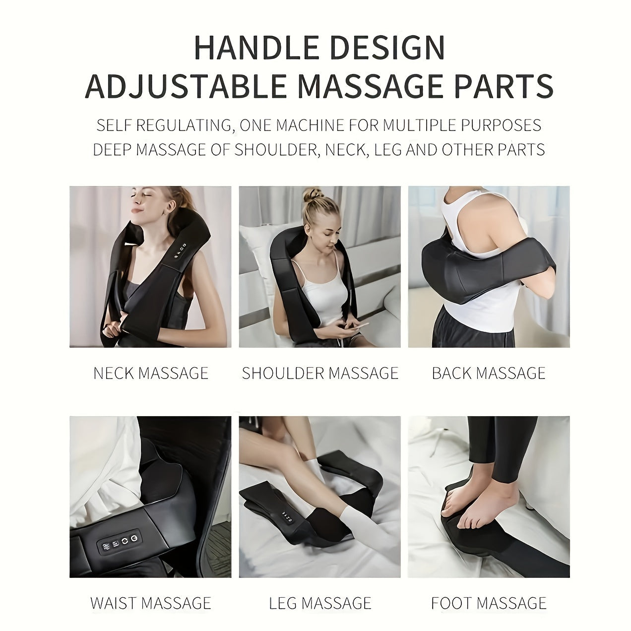 2024 ISKOVI Electric Neck Massager – With Heat for Neck, Shoulder, Back, Foot, Leg & Muscle Relief, Ideal Gift