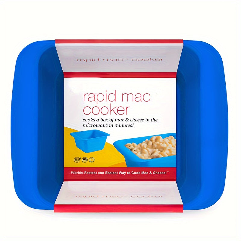 Quick Mac and Cheese Microwave Cooker – Ready in 5 Minutes, Perfect for Dorms, Small Kitchens and Offices, BPA-Free and Dishwasher Safe