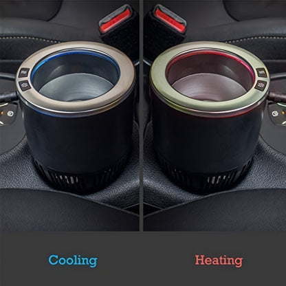 2 in 1 Smart Car Cup Warmer & Cooler Mug Holder – Premium Cup Holder for Commuters, Travelers, Road Trips – Perfect for Hot & Cold Beverages, Gift Idea