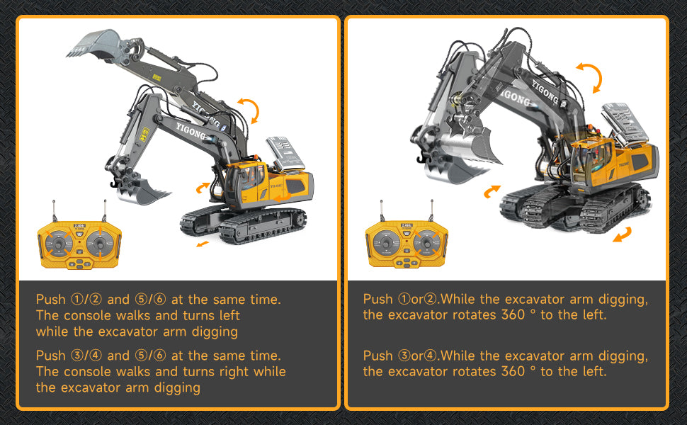 New RC Engineering Vehicle Toy — 2.4G Crawler Bulldozer, Excavator & Dumper Car for Boys, Kids Holiday Gift