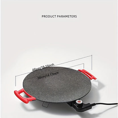 Korean-Style Smokeless Meat Maker - Non-Stick Electric Baking Pan with Multi-Functional Barbecue Stove | Indoor Household Use, Easy Cleaning, Space-Saving, Healthy Grilling Experience