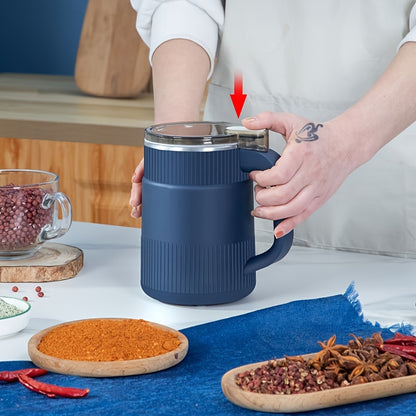 High-Powered Electric Coffee and Spice Grinder - Stainless Steel Blades, One-Touch Control, Food Processor and Mixer - Ideal for Espresso, Nuts, Grains, Includes Cleaning Brush