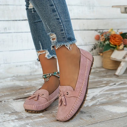 Large Size Wheat Ear Decoration Light - Comfortable & Soft Women's Flat Loafers