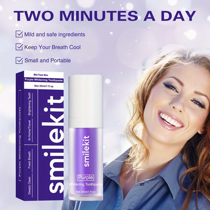 Premium Whitening Toothpaste – Deep Cleaning, Fresh Mint Flavor – Removes Stains, Plaque, and Bacteria for Fresh Breath – Oral Care for Home and Travel, Travel-Friendly Packaging