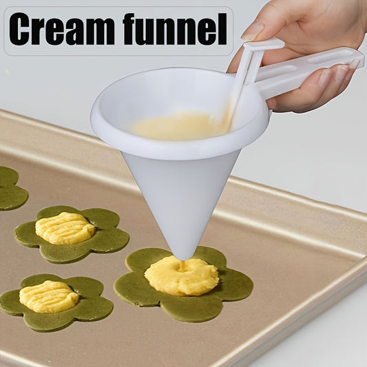 Handheld Cream Funnel - Multifunctional Cake and Chocolate Dispenser, Adjustable Batter Dispenser, Candy Bar Funnel for Baking and Cake Decoration, Ideal for Restaurants, Food Trucks, and Bakeries