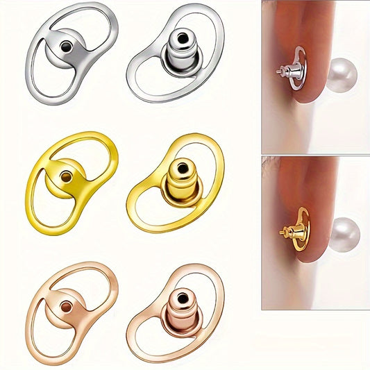 Adjustable Earring Lifters - Copper Hypoallergenic Support Backs for Droopy Ears and Heavy Earrings