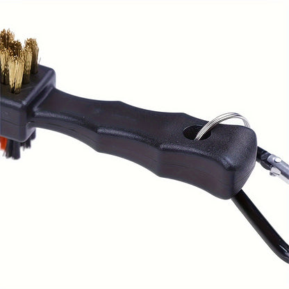 Golf Ball Cleaning Brush - Double-Sided Metal Bristles for Deep Cleaning, Essential Golf Accessories