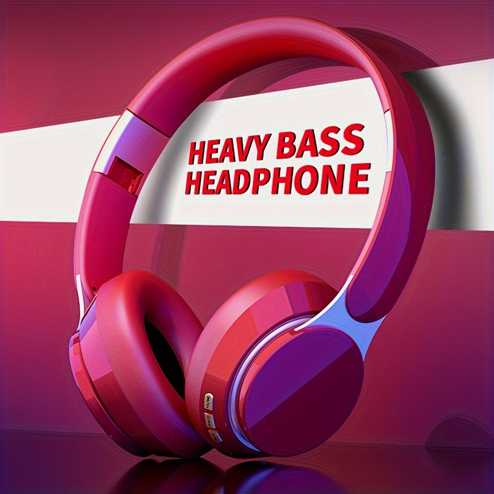 07S Wireless Over-Ear Headphones - Long Battery Life, HD Sound, Comfortable Earmuffs, Adjustable and Foldable for Sports and Commuting
