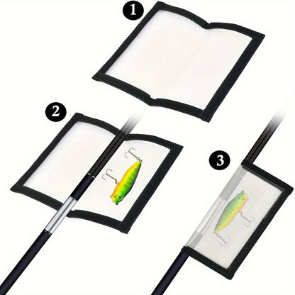 5pcs Transparent PVC Fishing Lure Covers - Hook and Bait Storage Wraps