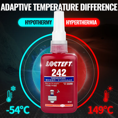 Screw Glue Anti-Loosening Fastening Adhesive | Corrosion & High-Temperature Resistant Thread Sealing Glue