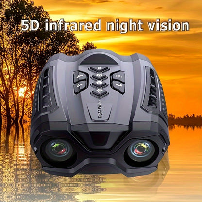 32GB Digital Night Vision Goggles - 4K 1080P High-Power Scopes with 10x Zoom, 3W Infrared, Video Recorder - 1,000 Ft Viewing Range, 3 inch HD LCD Screen for Night Hunting and Camping