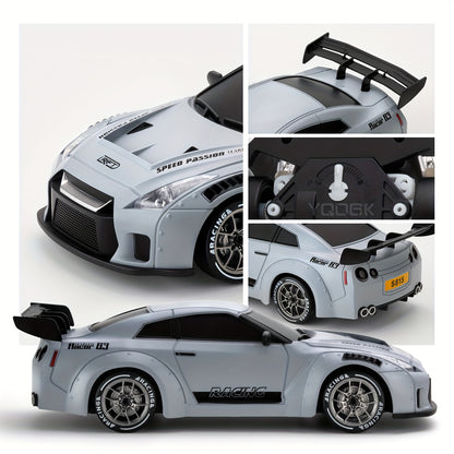 1:24 RC Drift Car — 4WD High-Speed Remote Control Sport Car with LED Lights & Extra Drifting Tire, Kids & Adult Gift