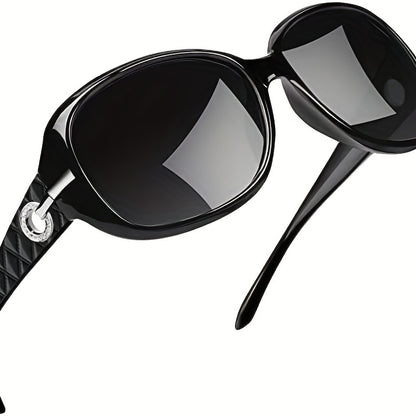 Polarized Women's Oval Sunglasses - Large Sun Shades for Drivers, Perfect for Summer Beach & Vacation Travel