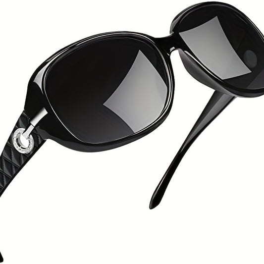 Polarized Women's Oval Sunglasses - Large Sun Shades for Drivers, Perfect for Summer Beach & Vacation Travel