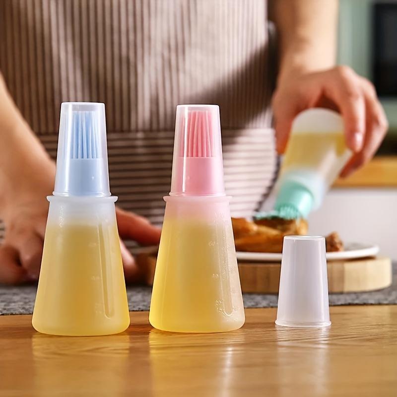 High-Temp Resistant Silicone BBQ Oil Brush with Dispenser – Outdoor Cooking & Kitchen Essential Gadget
