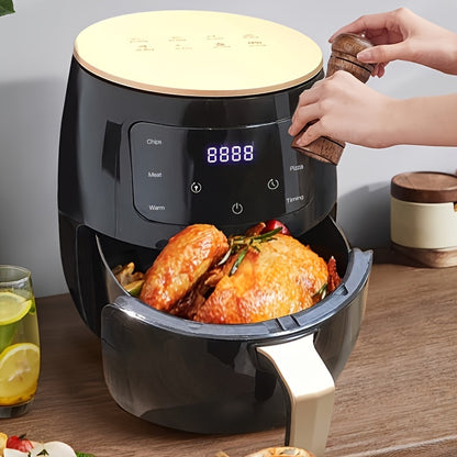 4.5L Large Capacity Air Fryer – 900W Oil-Less Cooking with Turbo Circulation, Even Heat Distribution – Ideal for Chicken, French Fries, Wings and More
