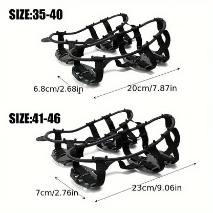 24 Tooth Anti-Slip Crampons - Shoe Covers for Ice and Snow, Ideal for Hiking, Climbing, Walking, Running and  Hunting
