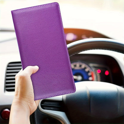 Car Registration and Insurance Holder – Vehicle Glove Box Organizer for Documents, Driver License, and Cards