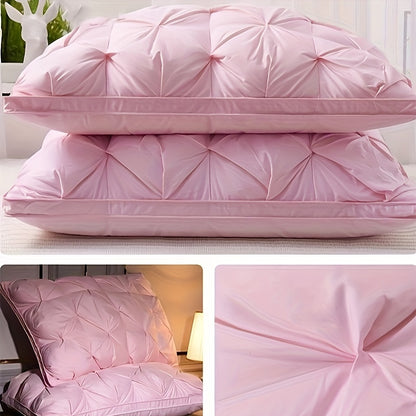 2pcs 3D Bread Feather Neck Guard Pillow – Fluffy Sleeping Neck Pillow for Adults, Home & Hotel Use, Gift Idea
