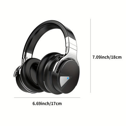 Active Noise Cancelling Wireless Headphones with Microphone - Deep Bass, 30-Hour Playtime - Comfortable and Durable