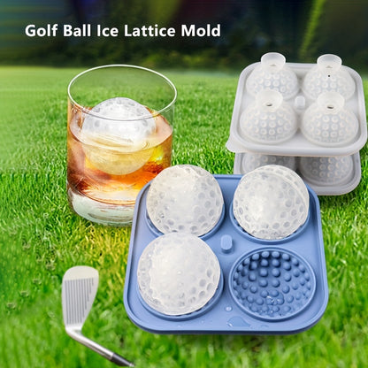 Silicone Golf Ball Ice Cube Tray - Multifunctional Mold for Pudding, Jelly, Candy, Whiskey and Cocktails, Kitchen Essentials