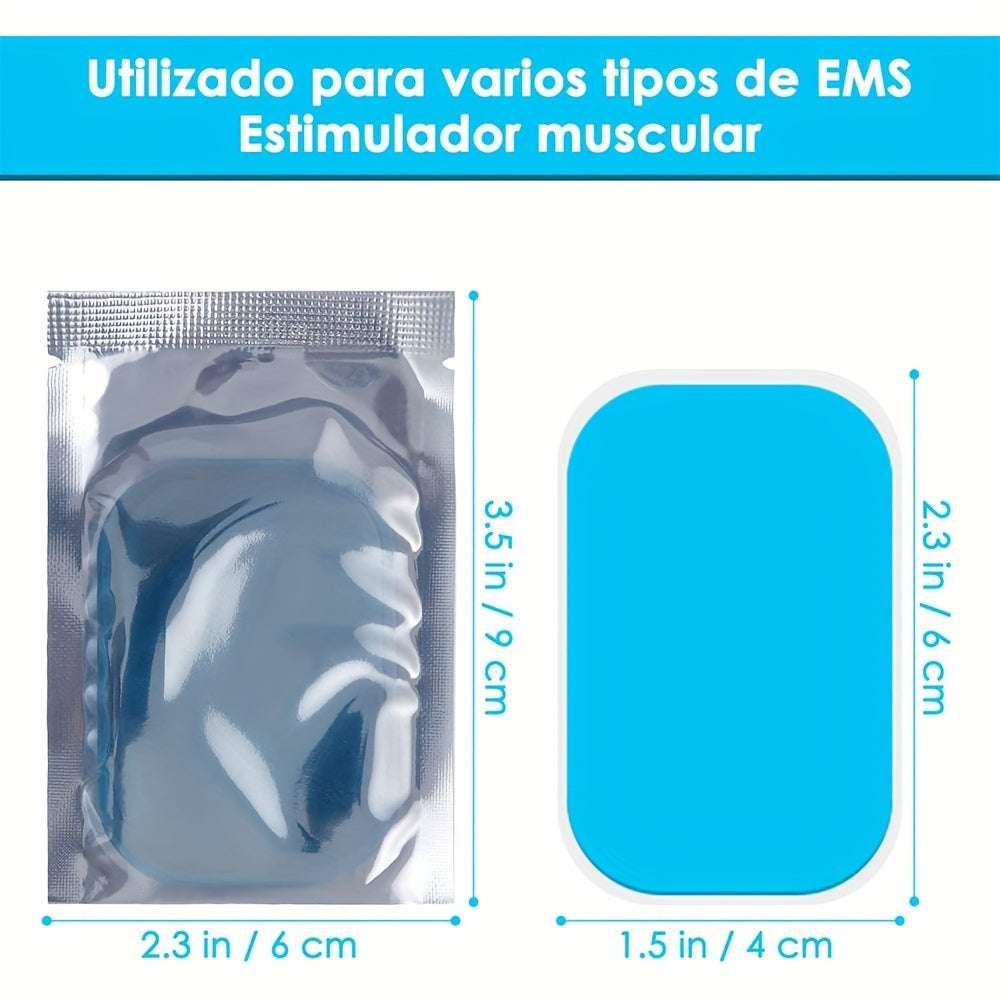 50pcs Abdominal Muscle Stimulation Gel Pads - Hydrogel Massage Patches, Self-Adhesive for Fitness Devices - Abdominal Muscle Training Patches