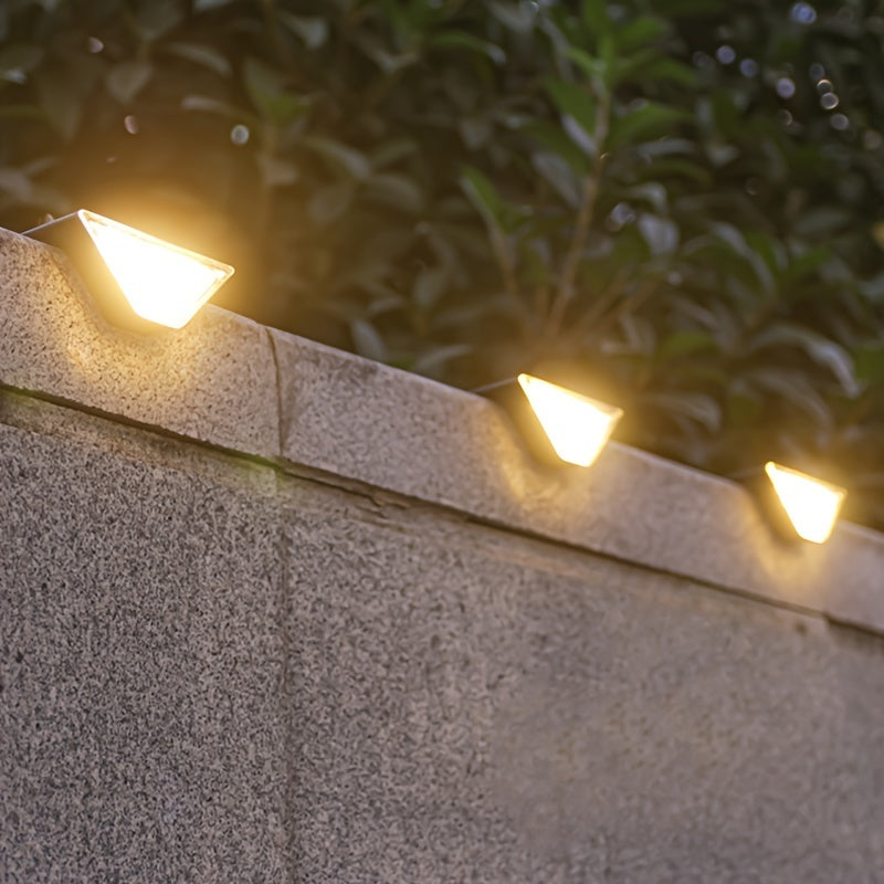 8pcs Solar LED Step Lights – Outdoor Deck and Landscape Lighting for Yard, Patio, Garden, Walkway, Driveway, Porch Decor