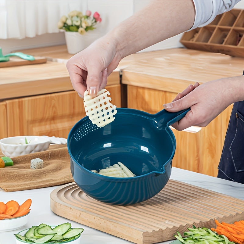 12-in-1 Ultimate Multi-Functional Vegetable Chopper - Cutting, Shredding, Slicing, Grating for Carrots, Potatoes, Radish - Ideal for Hotel, Commercial, Home Kitchens - Eid Al-Adha Mubarak Gift Idea