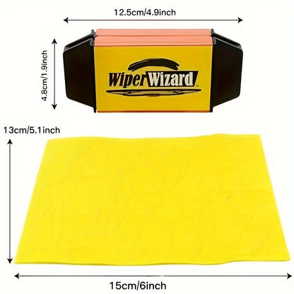 Yellow Miracle Wiper Blade Renewal Brush – Universally Fit – Instantly Restores and Repairs for Clear Vision