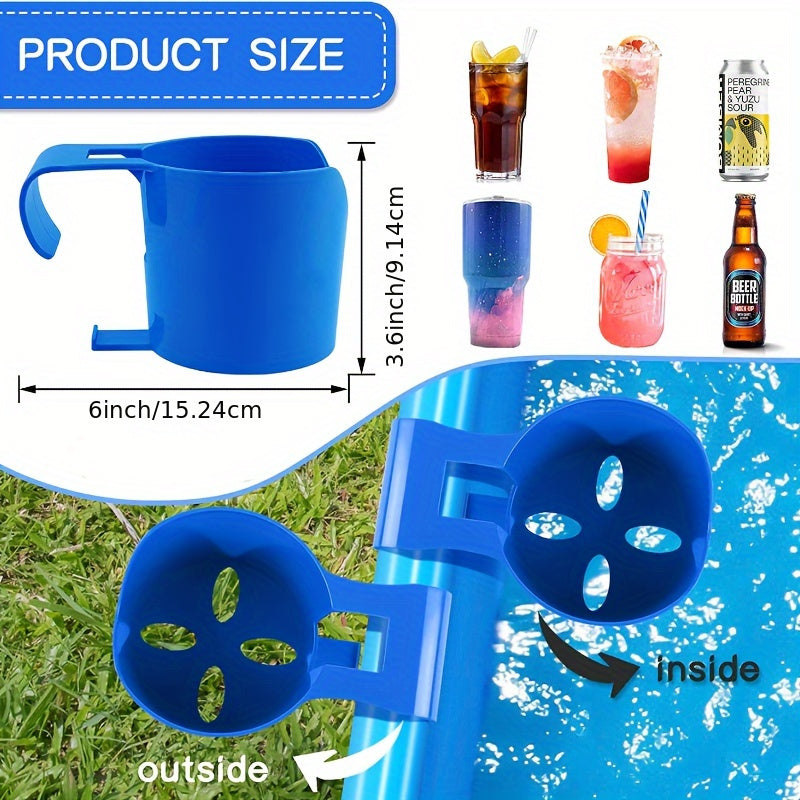 Pool Storage Rack – Drink and Beer Glass Holder with Hand Sanitizer Shelf
