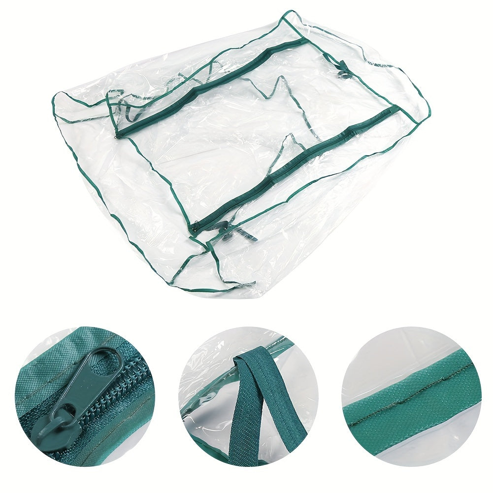 Mini Portable Greenhouse – PVC Garden Greenhouse for Outdoor Flower Plants, Warm Greenhouse ( Iron Stand Not Included )
