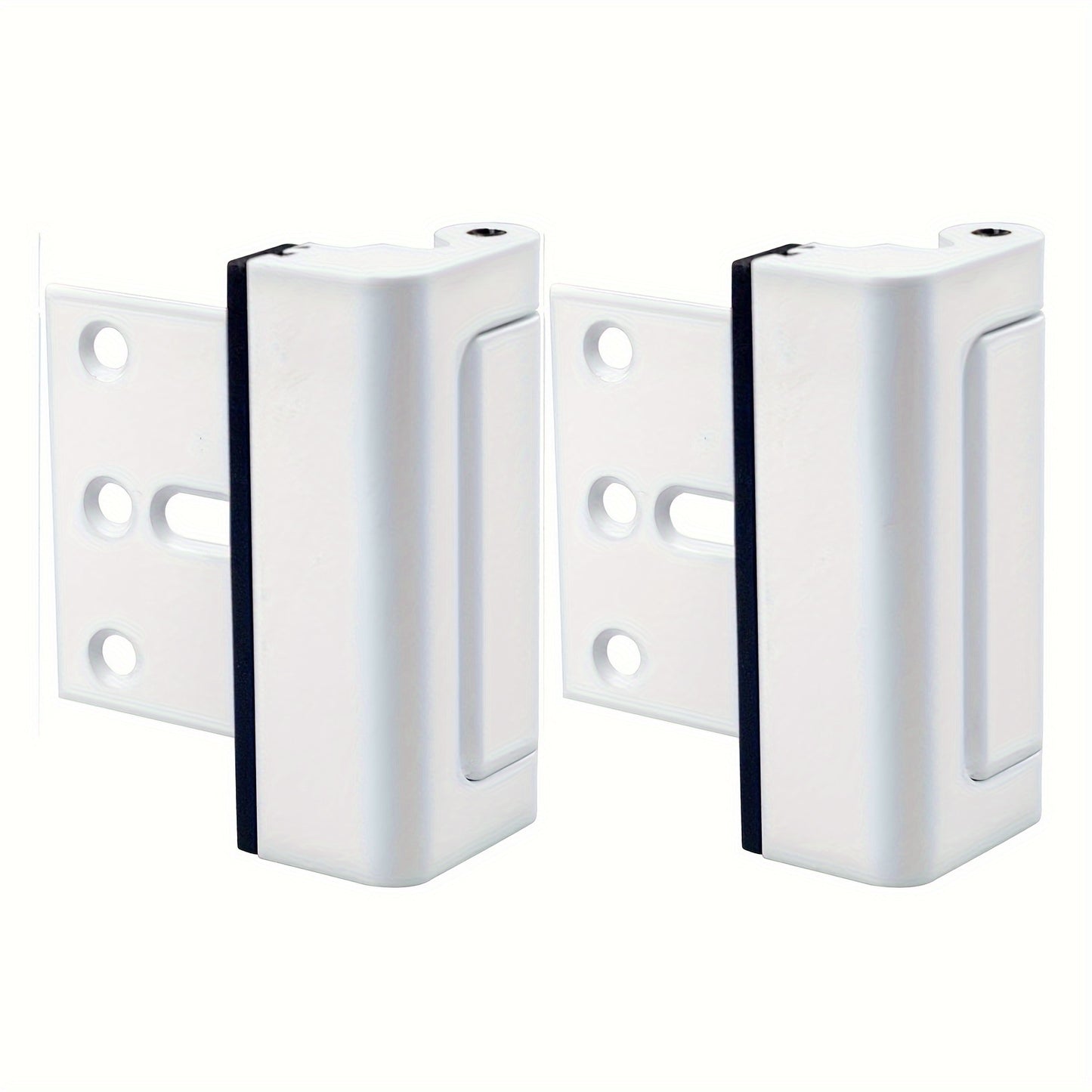 2pcs Door Lock For Home Security- Easy To Install Door Latch Device, Aluminum ConstructionTamper Resistant, Black/White/argent Door Locks