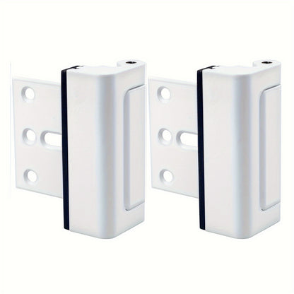 2pcs Door Lock For Home Security- Easy To Install Door Latch Device, Aluminum ConstructionTamper Resistant, Black/White/argent Door Locks