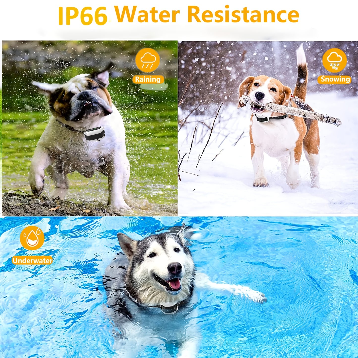 Wireless Dog Fence System - Electric Fence for Stubborn Dogs, Boundary Containment with Waterproof Training Collar, Large Signal Range (80-1640 ft), Rechargeable