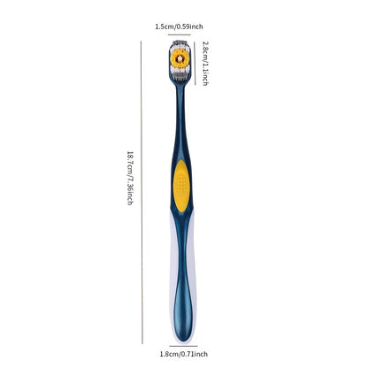 6pcs Adult Toothbrush Set – Hard Bristle, Lightweight & Travel-Friendly