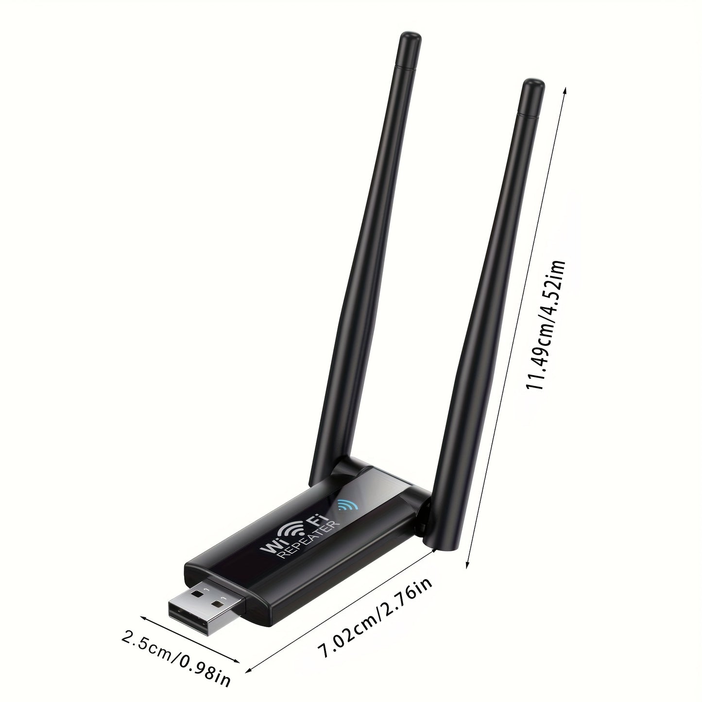 300Mbps USB Wi-Fi Repeater - Boost Network Signal with Easy Plug and Play Convenience