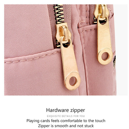 New One-Shoulder Messenger Bag for Women - Fashion Embroidered Rhombic Design - Large Capacity Waterproof Backpack with Data Hole