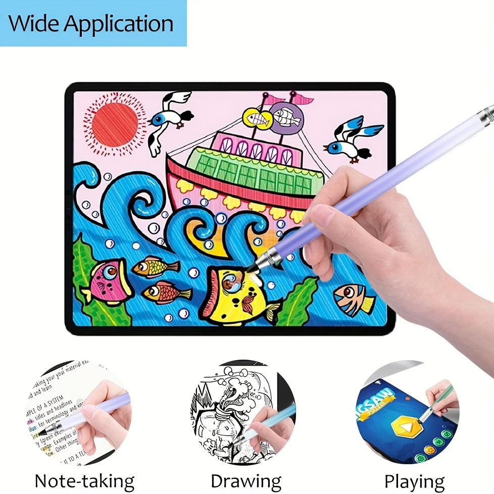 4 in 1 Fine Tip Capacitor Pen - Versatile Stylus for Writing Small Characters, Compatible with Samsung, Microsoft, Android Phones, and Tablets