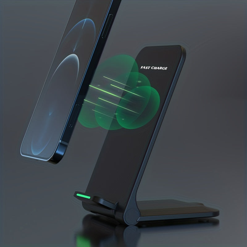 Z2 Wireless Fast Charger Stand – 15W Rapid Charging for iPhone 15/14/13/12/11/XS Max/XR/X/8Plus and Samsung S23/S22/S21/S20/S10/S9 – Universal Compatibility