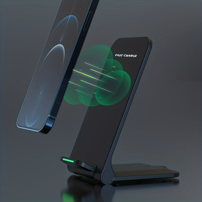 Z2 Wireless Fast Charger Stand – 15W Rapid Charging for iPhone 15/14/13/12/11/XS Max/XR/X/8Plus and Samsung S23/S22/S21/S20/S10/S9 – Universal Compatibility