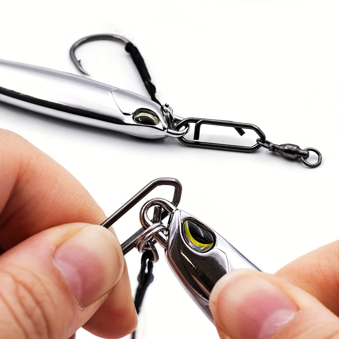 25pcs Premium Durable Sea Fishing Lure Connector Kit – Heavy-Duty Fishing Snap Swivel with Ball Bearing & Safety Snap – Essential Fishing Accessories for Anglers