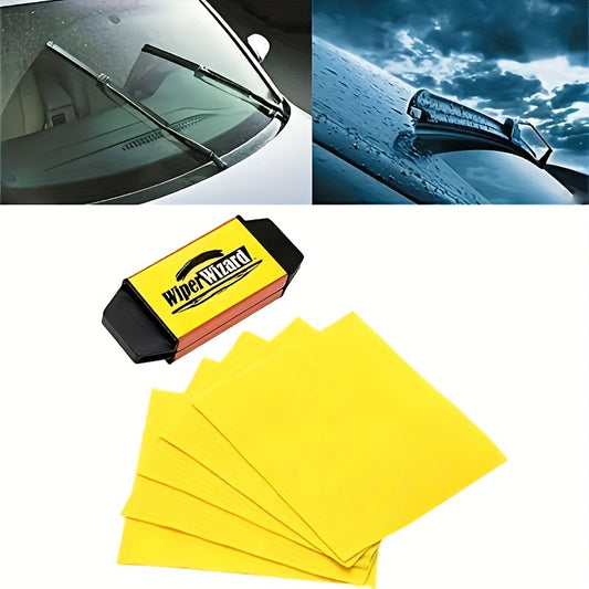 Yellow Miracle Wiper Blade Renewal Brush – Universally Fit – Instantly Restores and Repairs for Clear Vision