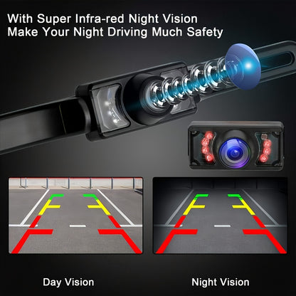Wireless Backup Camera Kit with 4.3" Monitor – Easy Plug and Play Installation, Super Night Vision for Safe Reversing and Parking