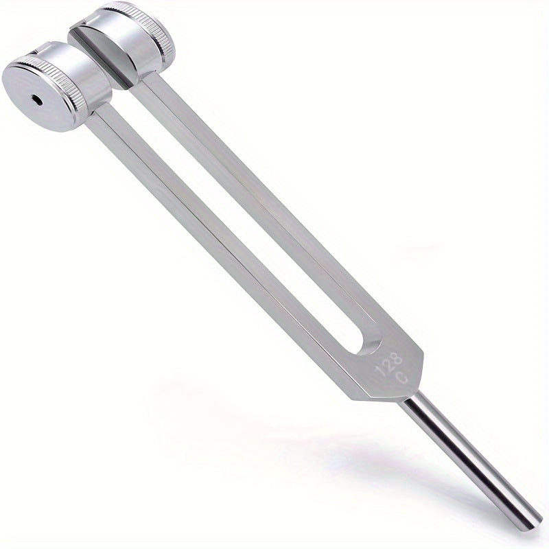 128Hz Medical-Grade Tuning Forks - Dual-Purpose Ear Cleaner and Vibration Tool | Large Ergonomic Design with Bell Clips for Soothing Ear Massage