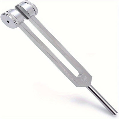 128Hz Medical-Grade Tuning Forks - Dual-Purpose Ear Cleaner and Vibration Tool | Large Ergonomic Design with Bell Clips for Soothing Ear Massage